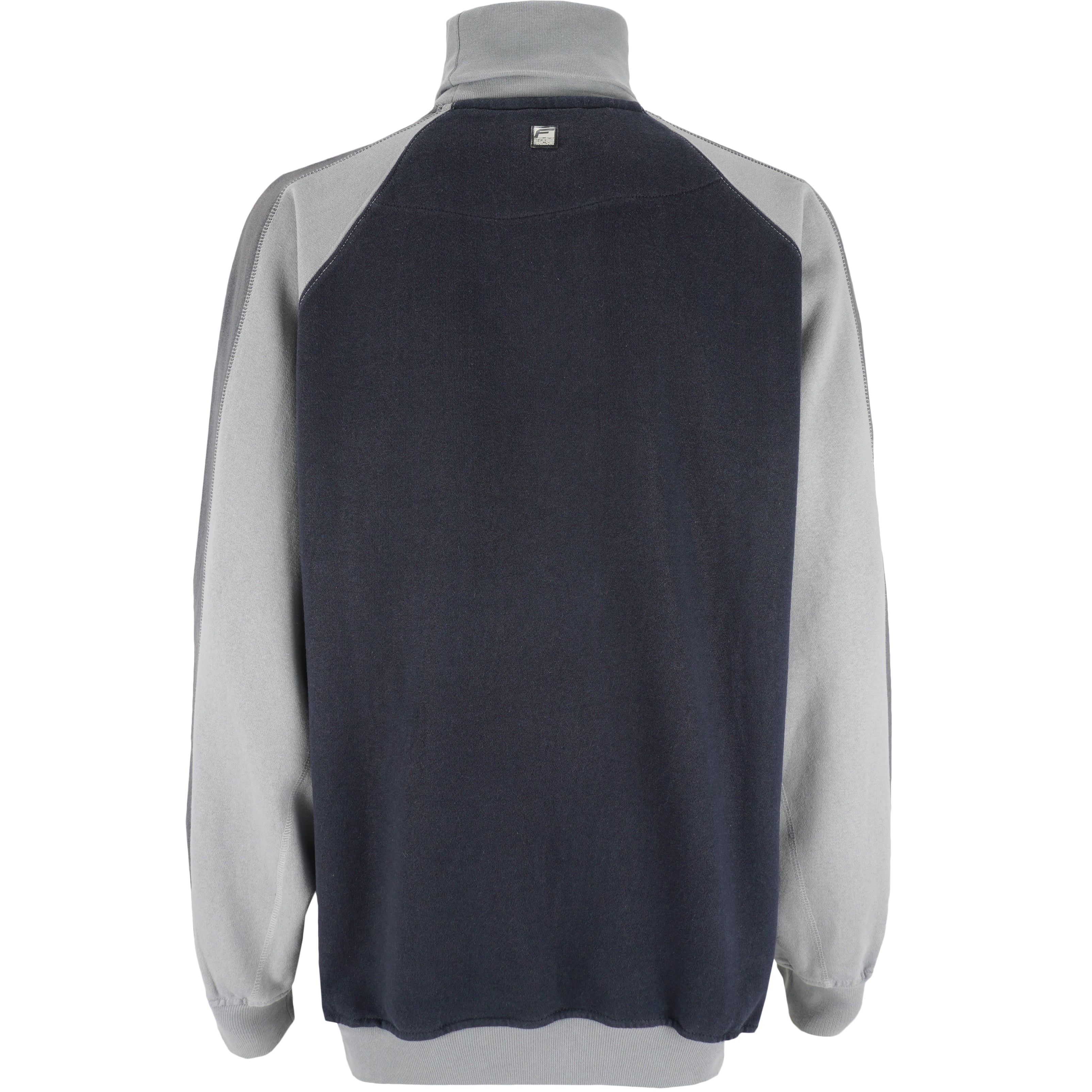 FUBU - Black Spell-Out Turtleneck Sweatshirt 1990s XX-Large Vintage Retro