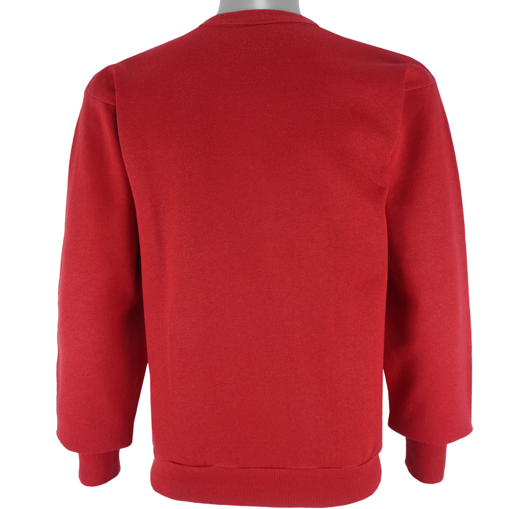 Vintage - Red Mountain Lion Crew Neck Sweatshirt 1990s Medium Vintage Retro