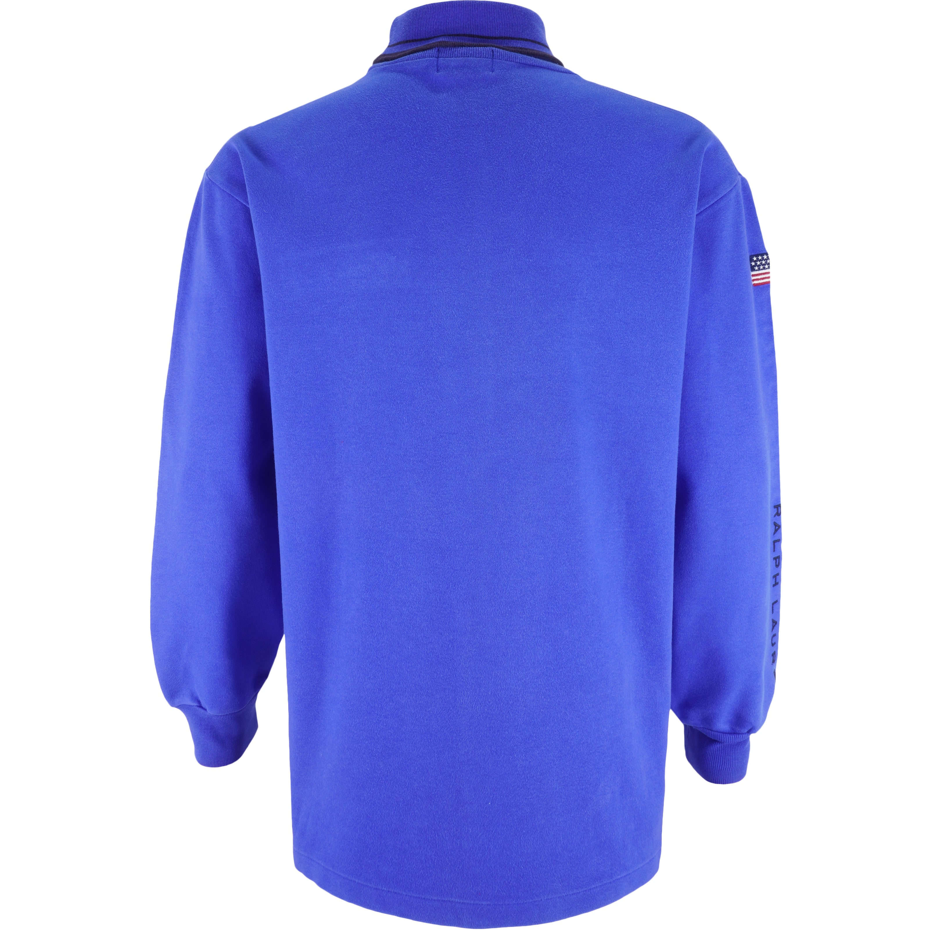 Vintage Ralph Lauren Polo Sport Arctic Challenge Embroidered Turtleneck Sweatshirt 1990s Large Vintage Club Clothing