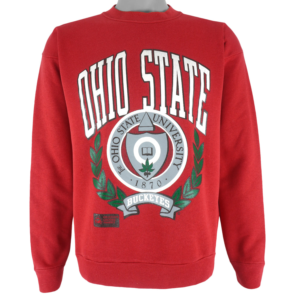 NCAA (Tultex) - Ohio State Spell-Out Sweatshirt 1990s Large Vintage Retro
