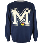 Disney (Mickey) - Navy Blue Crew Neck Sweatshirt 1990s XX-Large Vintage Retro
