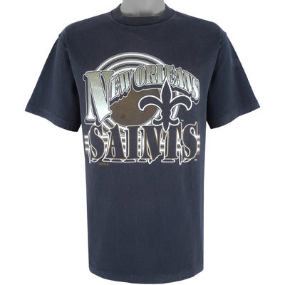 NFL (Trench) - New Orleans Saints Spell-Out T-Shirt 1990s Large