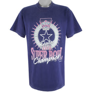 NFL - Dallas Cowboys Super Bowl XXVII Spell-Out T-Shirt 1993 X-Large Vintage Retro Football
