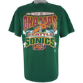 NBA (Oneita) - Seattle Sonics Big Spell-Out T-Shirt 1996 X-Large Vintage Retro Basketball