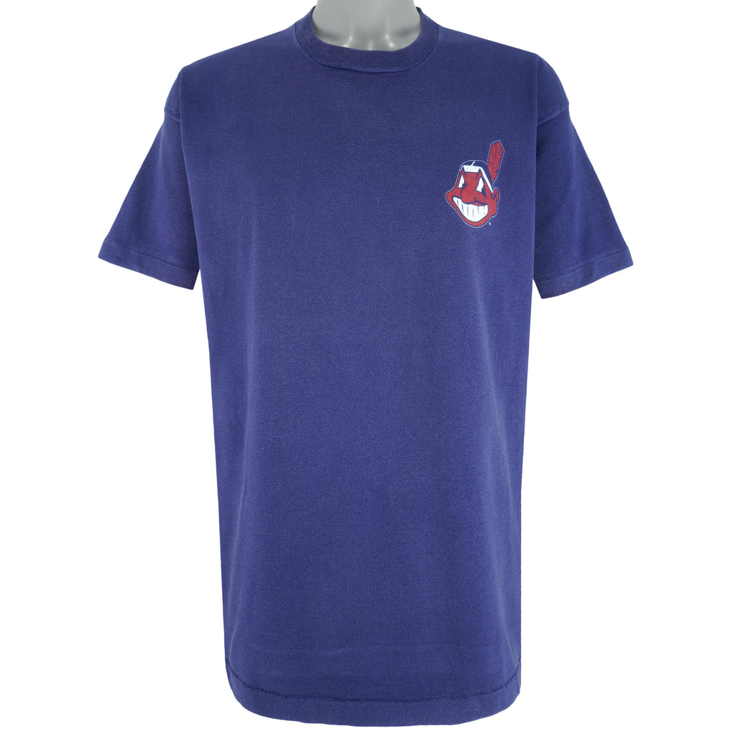 MLB (Salem) - Cleveland Indians, American League Champions T-Shirt 1990s X-Large Vintage Retro Baseball