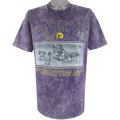 NFL (Nutmeg) - Los Angeles Rams Spell-Out T-Shirt 1990s Large