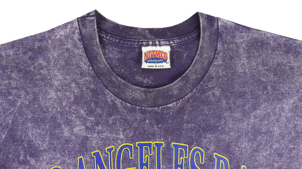 NFL (Nutmeg) - Los Angeles Rams Spell-Out T-Shirt 1937 Large Vintage Retro Football