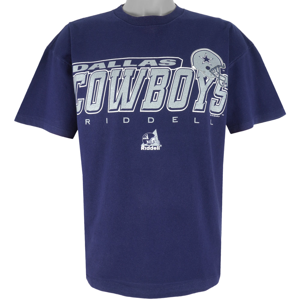 NFL (Riddell) - Dallas Cowboys Spell-Out T-Shirt 1996 X-Large Vintage Retro Football