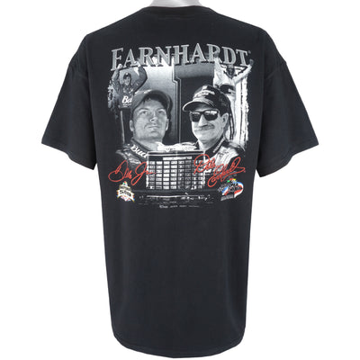 NASCAR (Chase) - Dale Earnhardt & Dale Jr. Daytona 500 Tribute T-Shirt 2001 X-Large