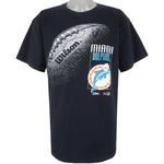NFL (Salem) - Miami Dolphins Spell-Out T-Shirt 1992 X-Large