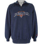 NFL (Cadre Athletic) - Chicago Bears 1/4 Zip Sweatshirt 1990s Large Vintage Retro Football