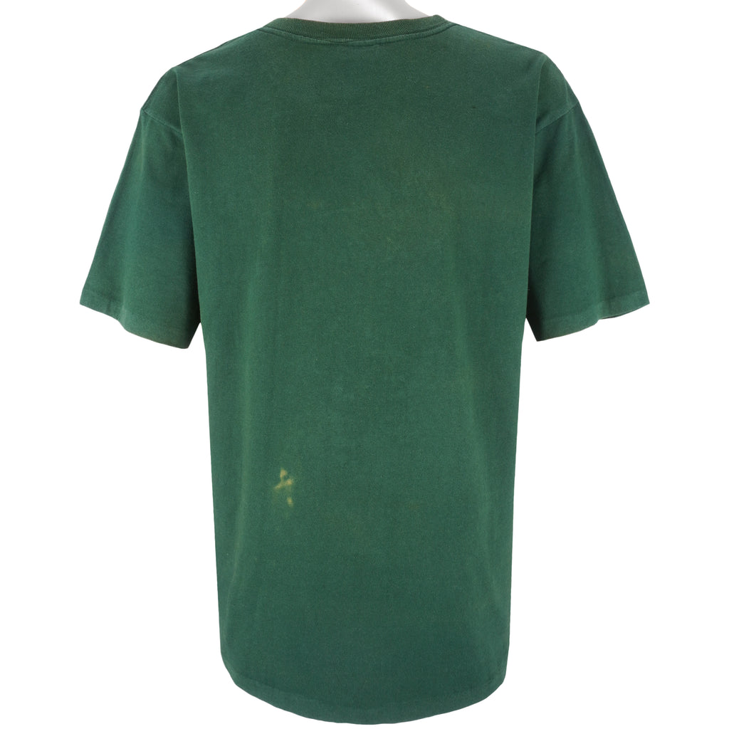 NCAA (Nutmeg) - Miami Hurricane Spell-Out T-shirt 1990s Large Vintage Retro Football College