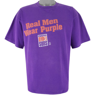 NBA (Salem) - Purple Phoenix Suns T-Shirt 1990s X-Large
