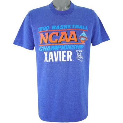 NCAA - Xavier Musketeers Basketball Championship T-Shirt 1990 X-Large