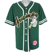 Disney - Green Grumpy Baseball Jersey T-Shirt 1990s Medium Vintage Retro Baseball