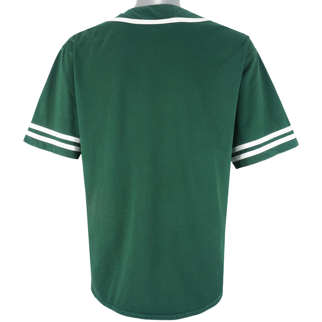 Disney - Green Grumpy Baseball Jersey T-Shirt 1990s Medium Vintage Retro Baseball