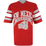 NCAA (Logo 7) - New Mexico Lobos Spell-Out Football Jersey 1990s Large Vintage Retro Football