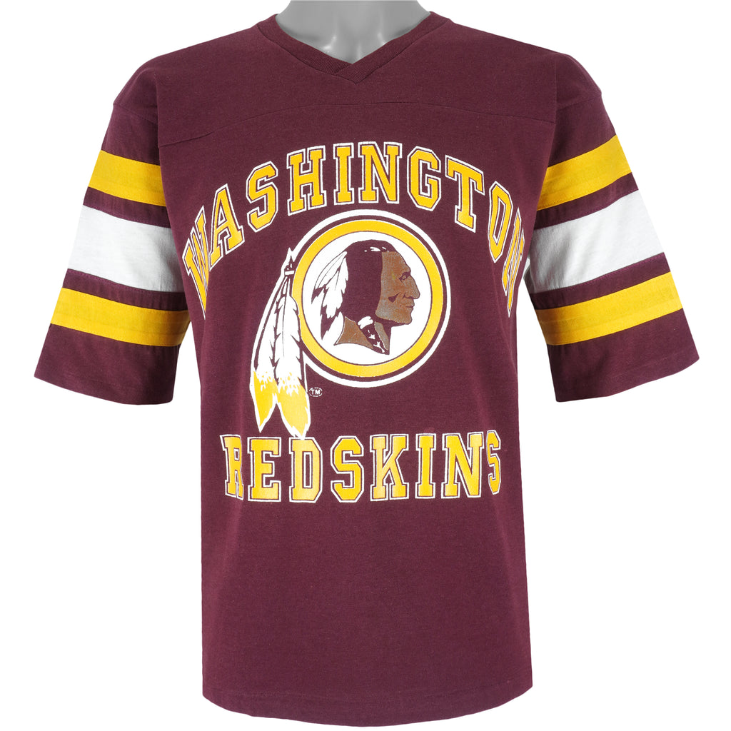 NFL (Logo 7) - Red Washington Redskins Jersey 1990s Medium Vintage Retro Football