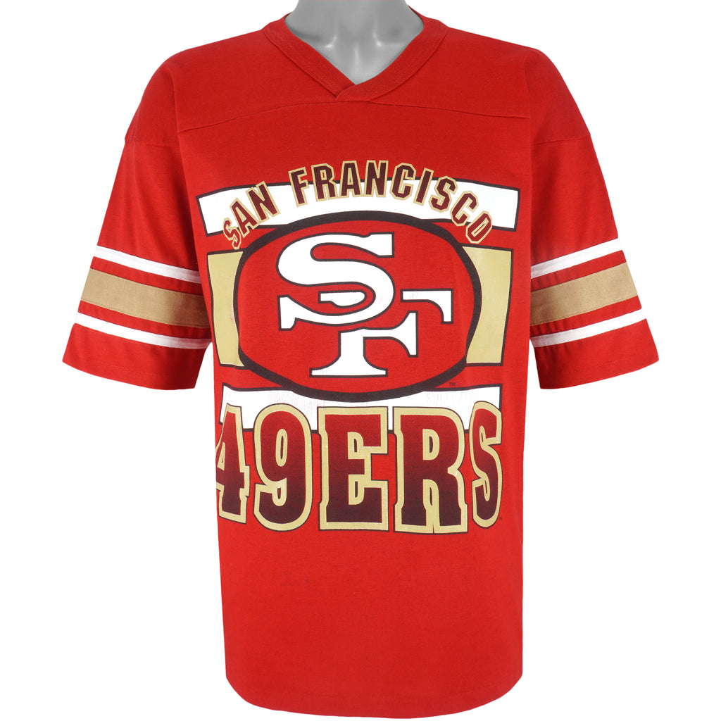 NFL - San Francisco 49ers Football Jersey T-Shirt 1990s X-Large Vintage Retro Football