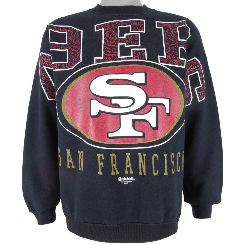 NFL (Riddell) - San Francisco 49ers Crew Neck Sweatshirt 1998 XX-Large Vintage Retro Football