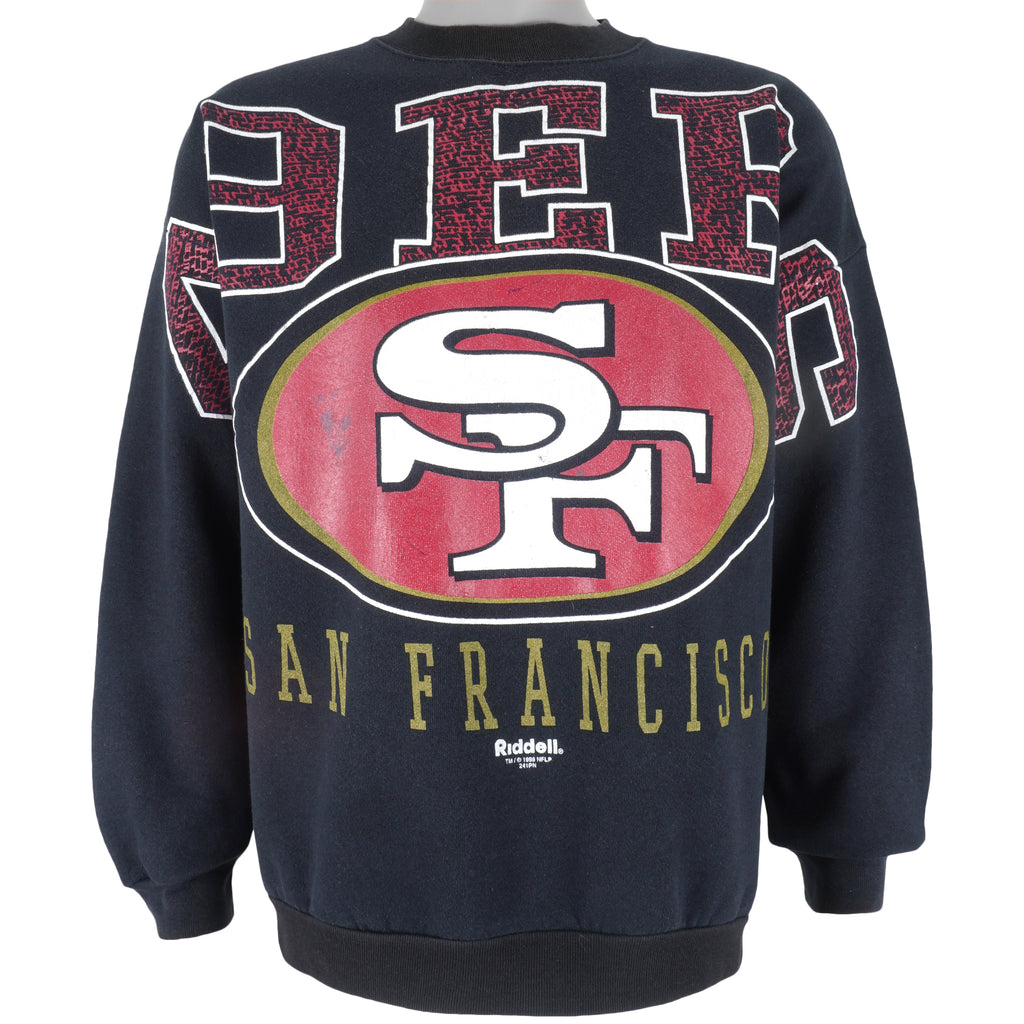 NFL (Riddell) - San Francisco 49ers Crew Neck Sweatshirt 1998 XX-Large Vintage Retro Football