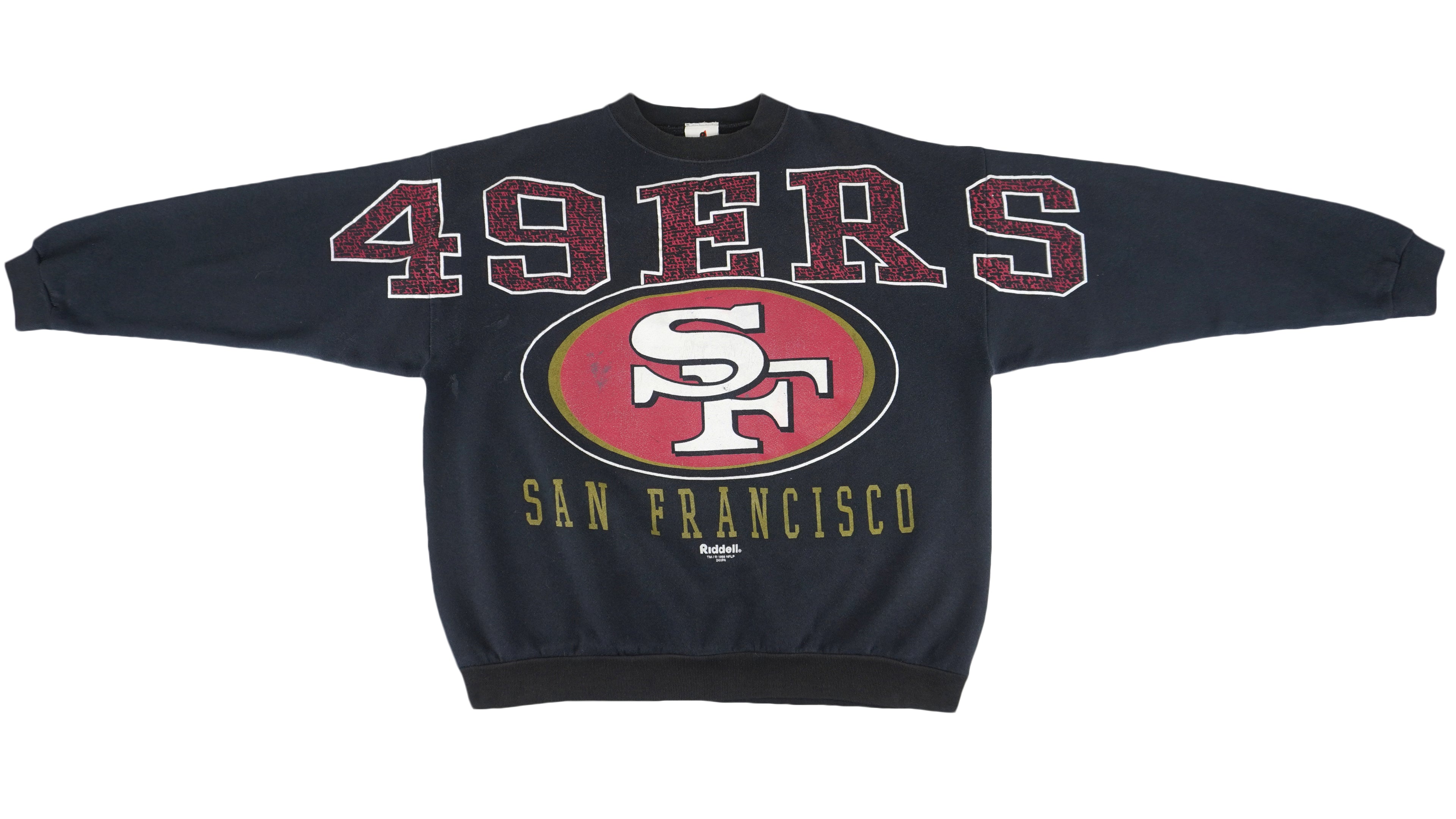 NFL (Riddell) - San Francisco 49ers Crew Neck Sweatshirt 1998 XX-Large Vintage Retro Football