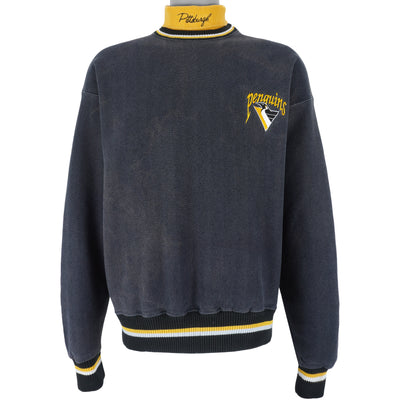 NHL (The Game) - Pittsburgh Penguins Turtleneck Sweatshirt 1990s Large