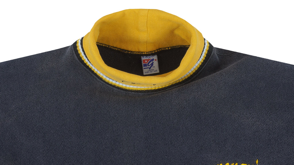 NHL (The Game) - Pittsburgh Penguins Turtleneck Sweatshirt 1990s Large Vintage Retro Hockey