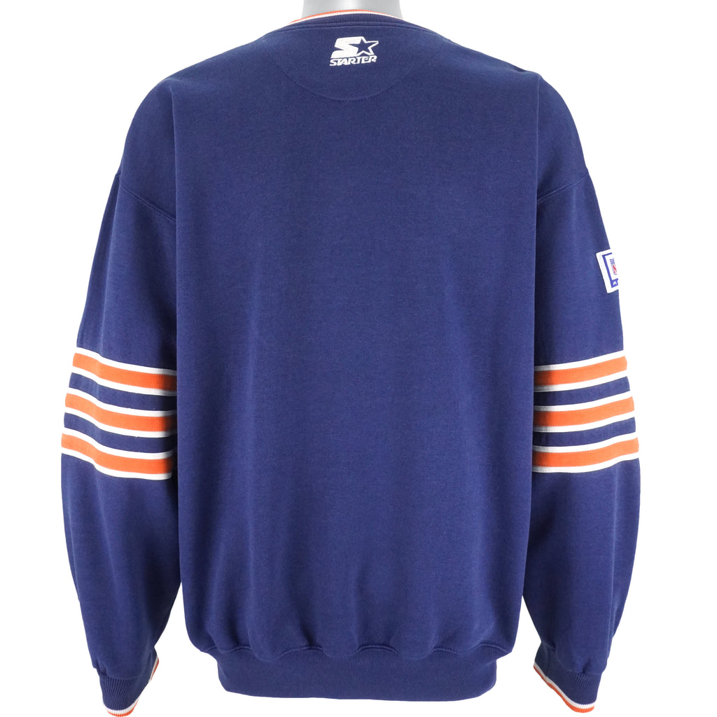 Starter - Chicago Bears Crew Neck Sweatshirt 1990s Large Vintage Retro Football