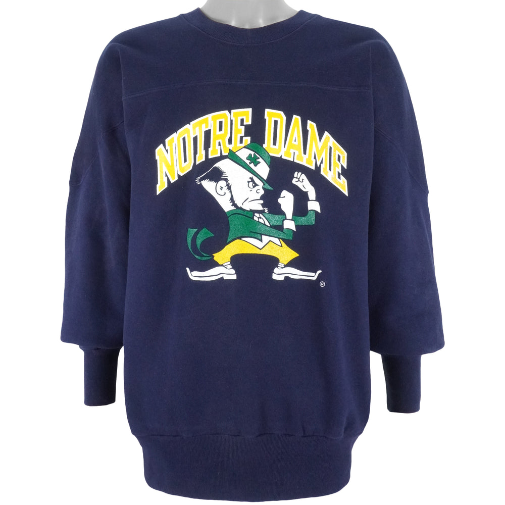 Champion - Notre Dame Fighting Irish Deadstock Sweatshirt 1990s Medium Vintage Retro College