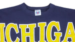 NCAA (TNT) - Michigan Wolverines Big Spell-Out Sweatshirt 1990s XX-Large Vintage Retro College