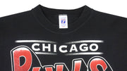 NBA (Logo 7) - Black Chicago Bulls Crew Neck Sweatshirt 1990s Large Vintage Retro Basketball