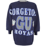 NCAA - Georgetown Hoyas Big Spell-Out Sweasthirt 1990s X-Large Vintage Retro College Basketball