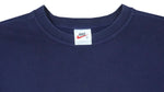 Nike - Navy Blue Embroidered Sweatshirt 1990s X-Large Vintage Retro