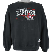 NBA (Ravens) - Toronto Raptors Spell-Out Sweatshirt 1994 Large Vintage Retro Basketball