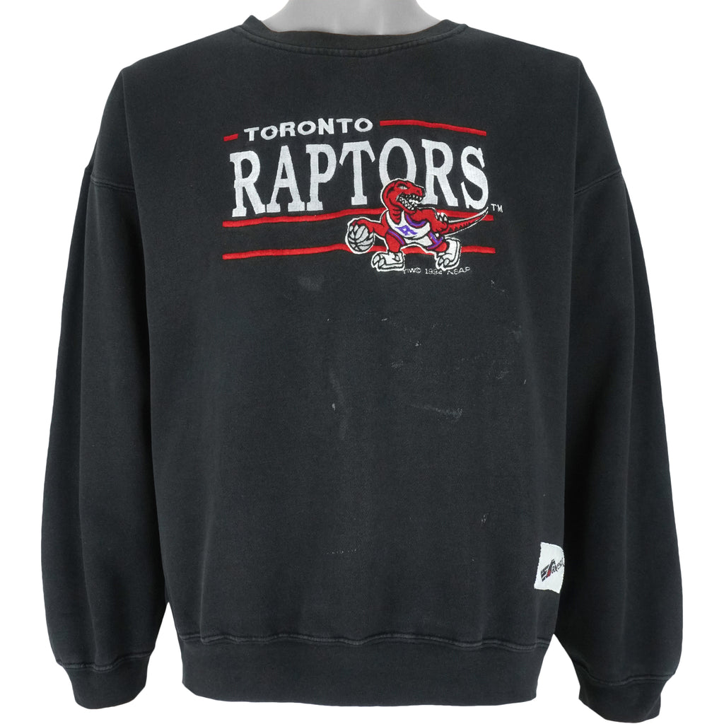 NBA (Ravens) - Toronto Raptors Spell-Out Sweatshirt 1994 Large Vintage Retro Basketball