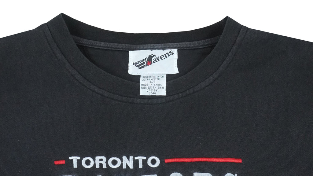 NBA (Ravens) - Toronto Raptors Spell-Out Sweatshirt 1994 Large Vintage Retro Basketball