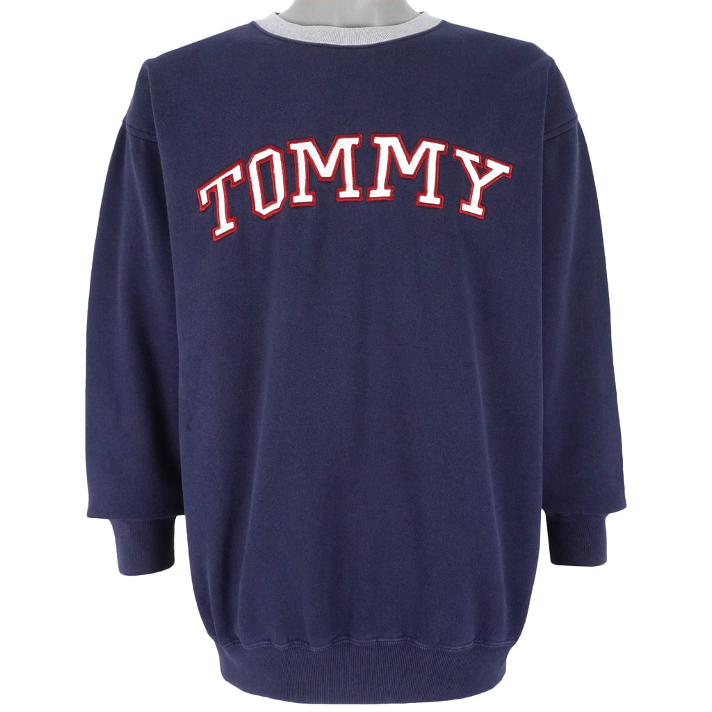 Tommy Hilfiger - Big Spell-Out Sweatshirt 1990s X-Large Vintage Retro