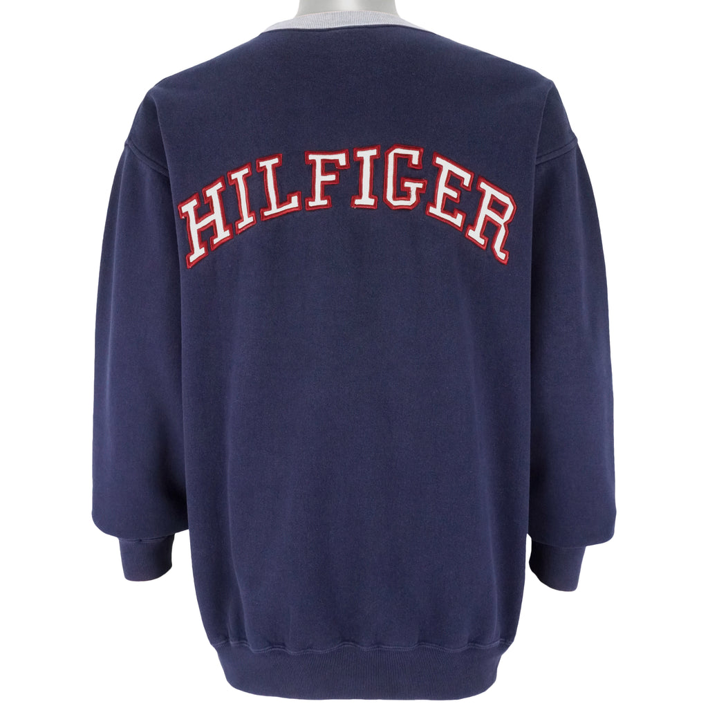 Tommy Hilfiger - Big Spell-Out Sweatshirt 1990s X-Large Vintage Retro