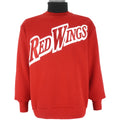 NHL (Majestic) - Detroit Red Wings Turtleneck Sweatshirt 1990s Large Vintage Retro Hockey