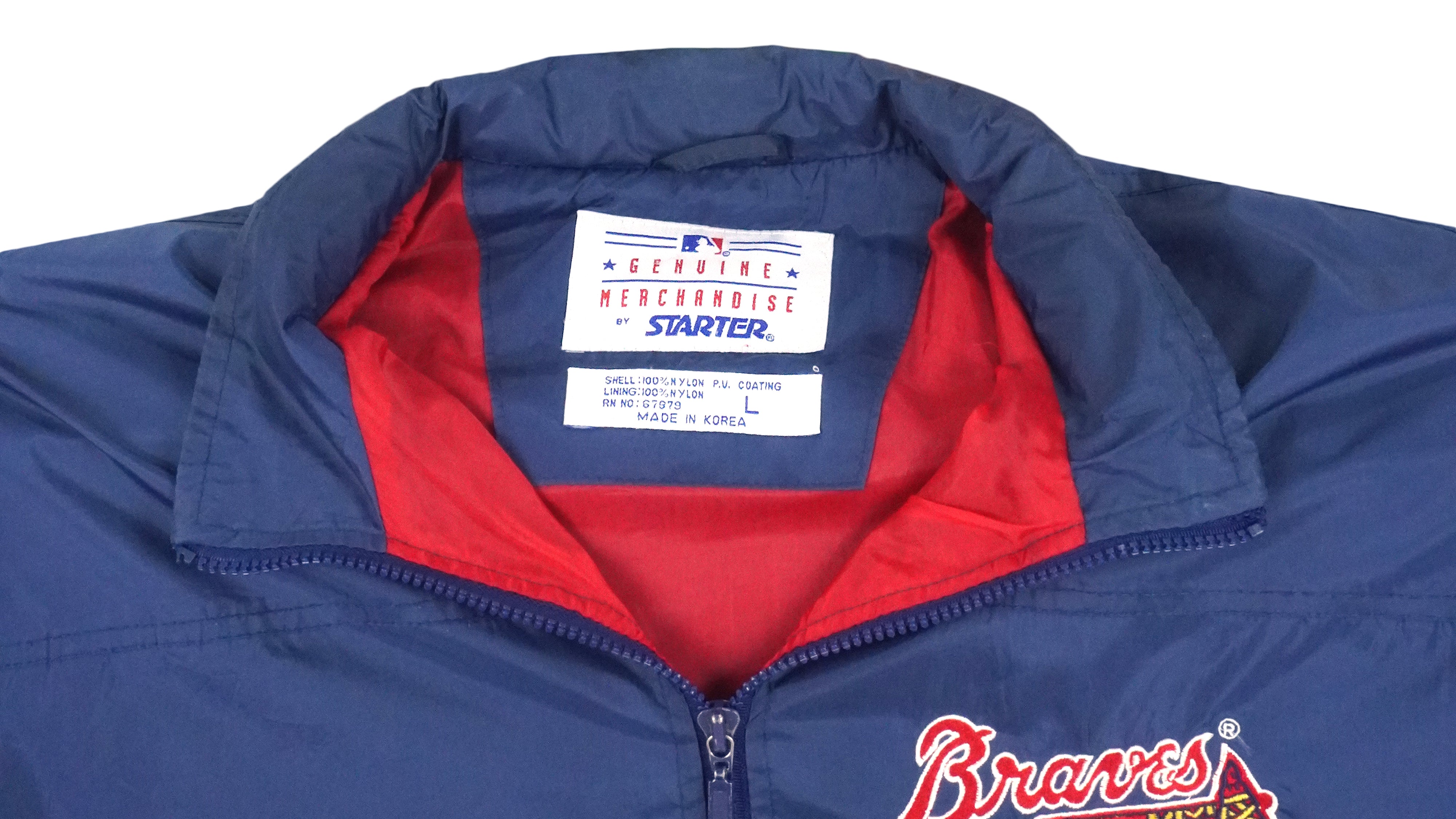 Vintage 1991 MLB Atlanta Braves Pullover Sweatshirts Baseball Team Made in  USA Blue Colour 