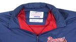 Starter - Atlanta Braves Zip-Up Windbreaker 1990s Large Vintage Retro Baseball