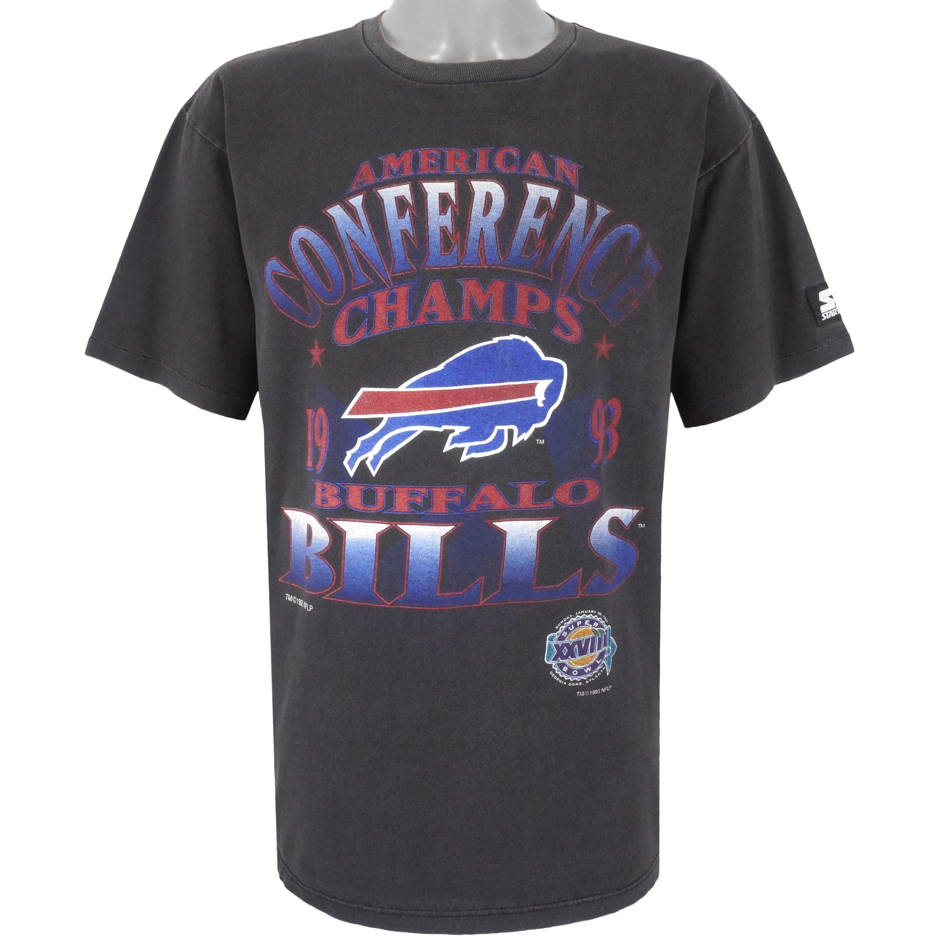 Starter - Buffalo Bills, NFC Champions T-Shirt 1993 Large Vintage Retro Football