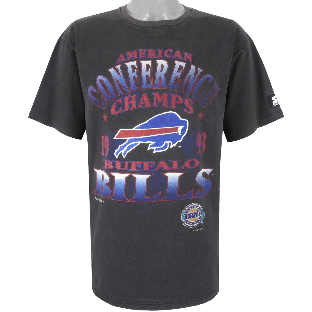 Starter - Buffalo Bills, NFC Champions T-Shirt 1993 Large Vintage Retro Football