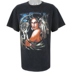 Vintage (Delta) - Black Native Americans T-Shirt 1990s Large Vintage Retro