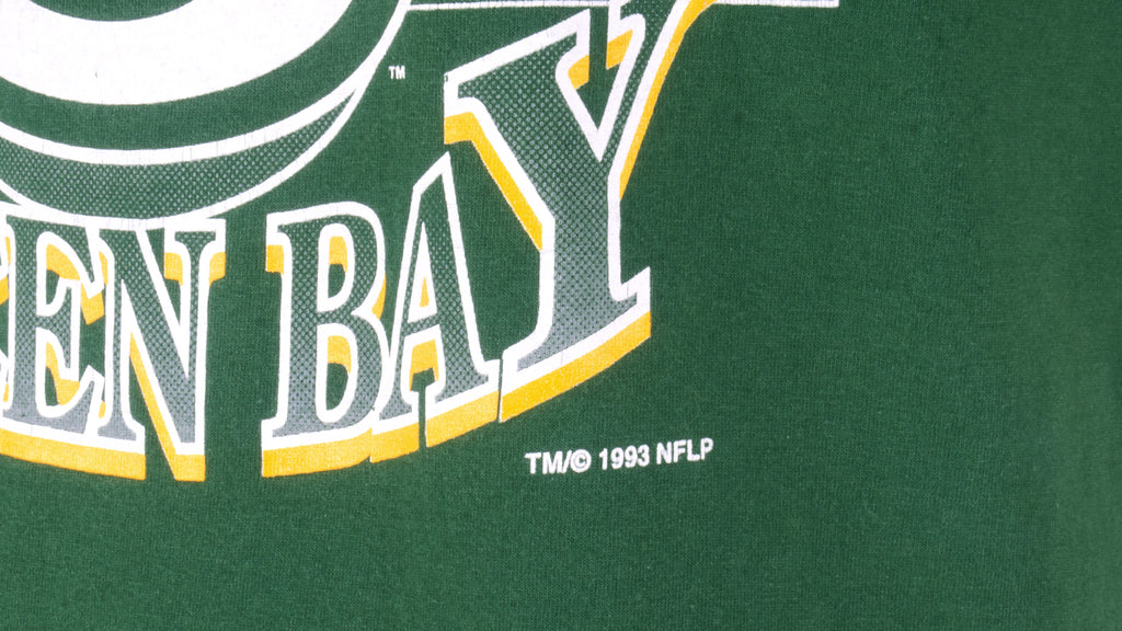 NFL (Trench) - Green Bay Packers Spell-Out T-Shirt 1993 X-Large Vintage Retro Football