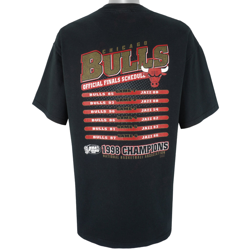 NBA (Lee) - Chicago Bulls, Champions T-Shirt 1998 X-Large Vintage Retro Basketball