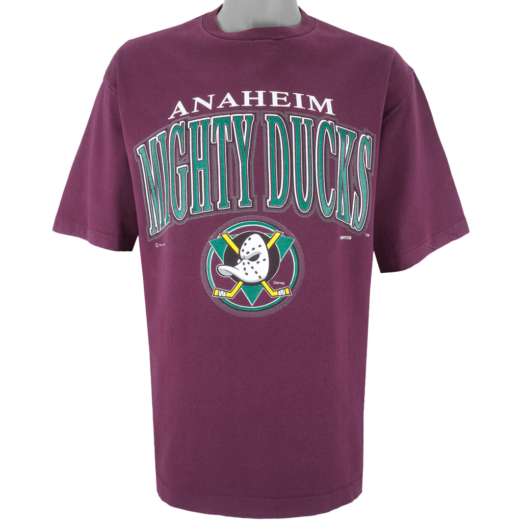 NHL (Competitor) - Anaheim Mighty Ducks  T-Shirt 1993 X-Large Vintage Retro Hockey