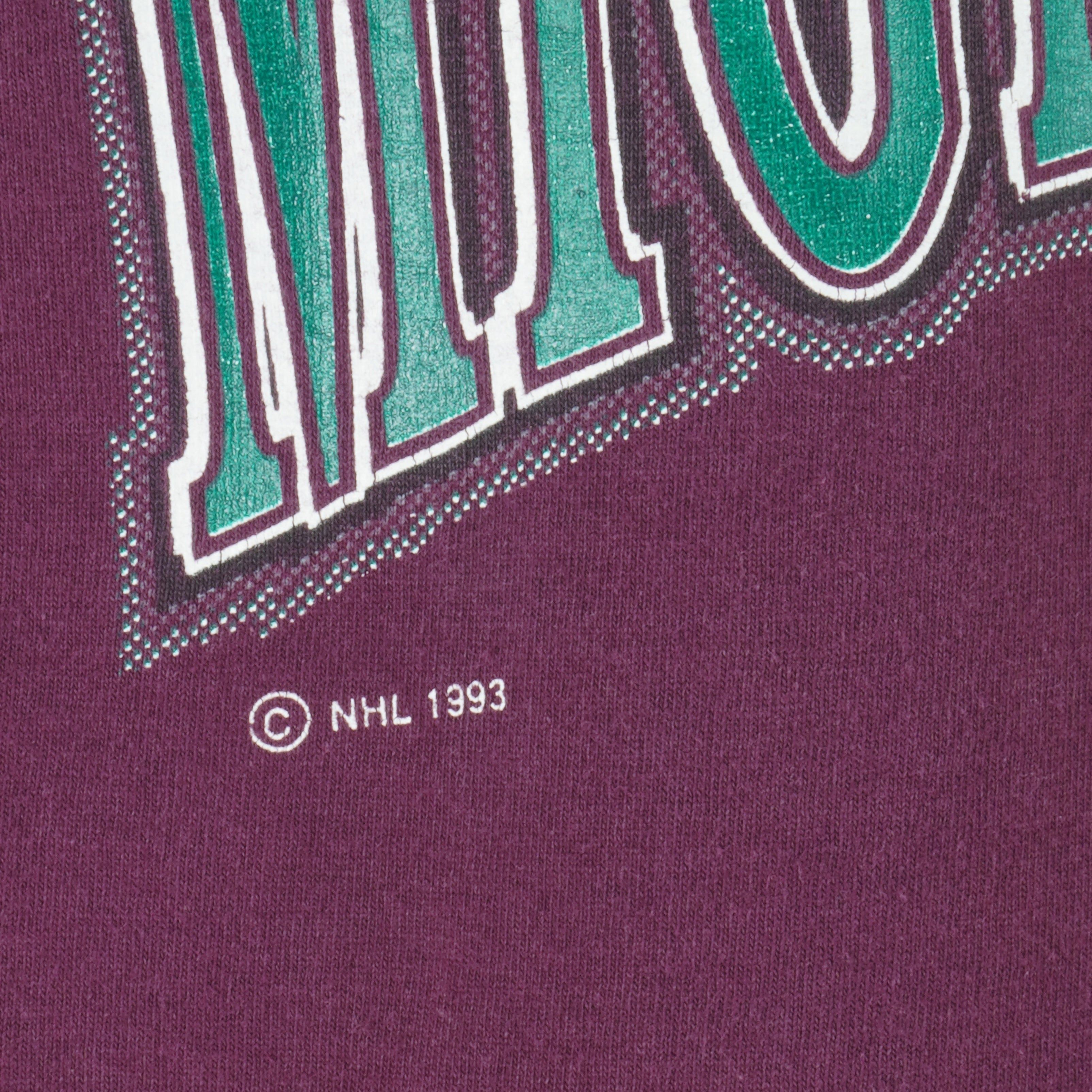 NHL (Competitor) - Anaheim Mighty Ducks  T-Shirt 1993 X-Large Vintage Retro Hockey
