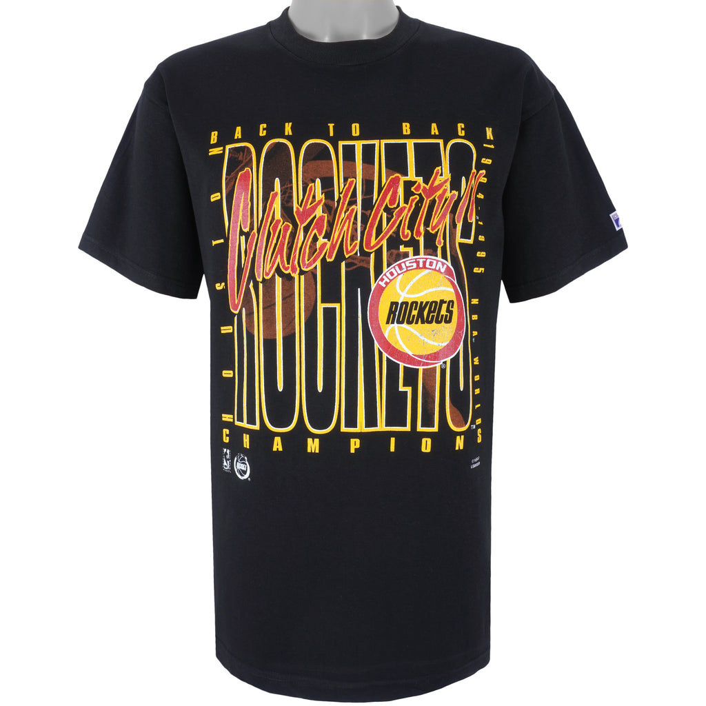 NBA - Houston Rockets, Back To Back World Champions T-Shirt 1994 Medium Vintage Retro Basketball